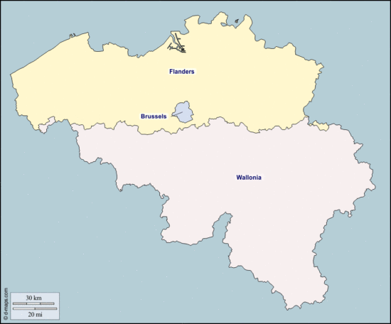 La Belgique et ses trois régions