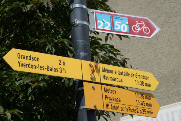 Balisage vélo en Suisse