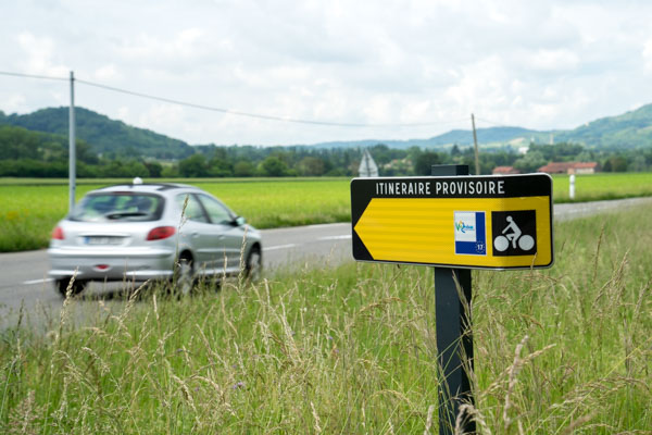 Balisage de l'Eurovélo 17 en France