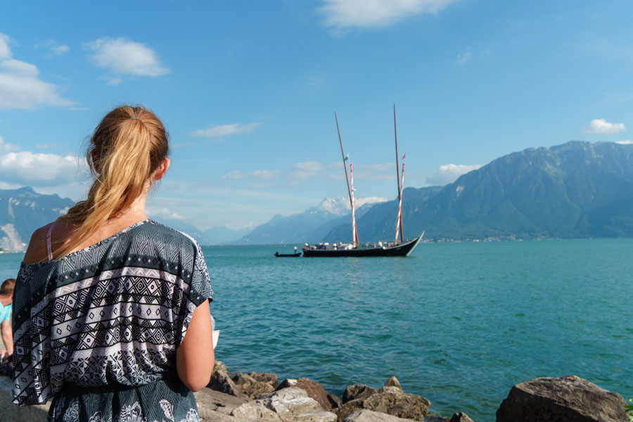 Vevey et le lac Leman