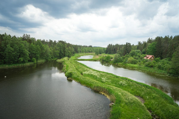 Green velo en Pologne, entre Białystok et Supraśl