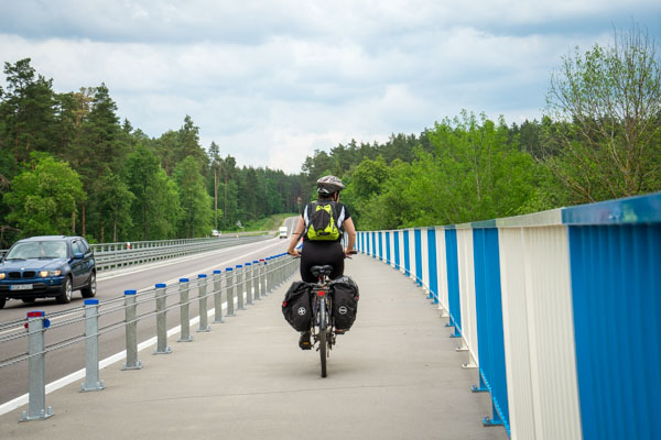 Green velo en Pologne, entre Białystok et Supraśl